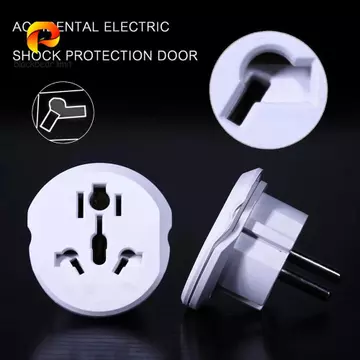 BLACKBEAR GIỚI HẠN EU Cắm Adapter Ổ Cắm Điện Tường Chất Lượng Cao 16A 250V 2 Pin Tròn Ổ Cắm Điện Cắm Cắm Cắm Bộ Chuyển Đổi AU UK CN US Sang EU Cắm