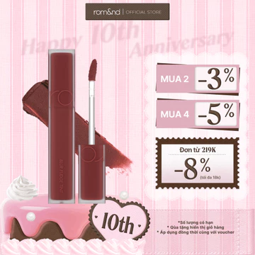 [LIVE] Son kem siêu lì, cho đôi môi mịn mượt Hàn Quốc Romand Blur Fudge Tint 5g / Zero Velvet Tint 5.5g