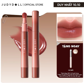 [Mới] Son Đầu Bông JUDYDOLL Satin Lip Cream Son Kem Mịn lì Mờ vân môi Chuẩn màu 2.6ml
