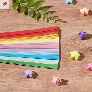 ALIK 540 Tờ Giấy Origami Ngôi Sao Giấy Gấp Nhiều Màu Sắc Ngôi Sao May Mắn Origami Ngôi Sao Dải Giấy Cho DIY Tay Giấy Nghệ Thuật Thủ Công VN