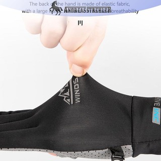 Onetimingfine Găng Tay Mùa Hè Nữ Mỏng Ice Silk Chống Tia Cực Tím Sương Ngón Tay Màn Hình Cảm Ứng Lái Xe Chống Trơn Trượt Găng Tay Thoáng Khí VN