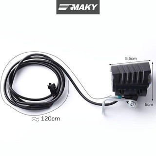 Newwellknownepic 2 trong 1 Đèn pha xe đạp điện Đầu vào 36V 48V 60V Xe tay ga điện Tay lái Đèn xe tay ga điện Đèn trước LED có còi VN