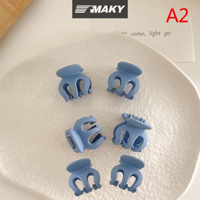 Newwellknownepic 6 Chiếc Đơn Giản Acrylic Đen Nhỏ Lấy Kẹp Công Chúa Nổ Tóc Gãy Hoa Bên Mũ Đội Đầu Phụ Kiện Nữ VN