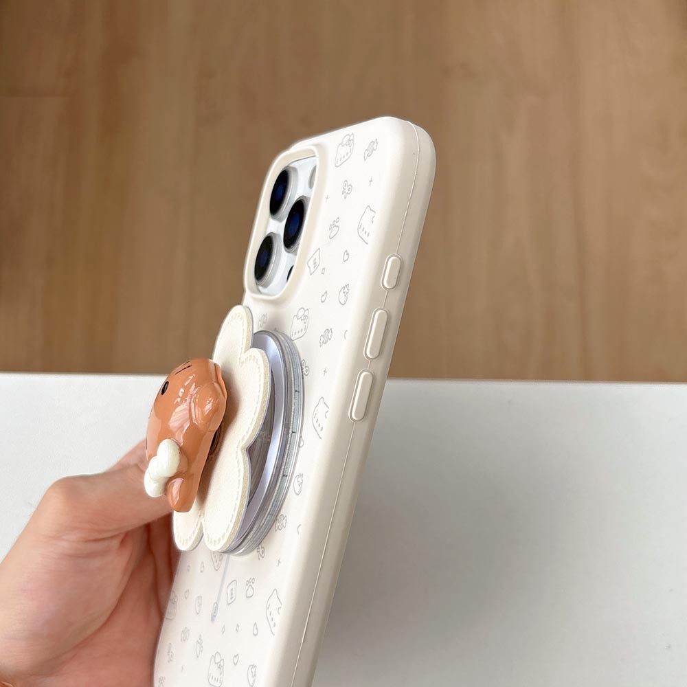 Ốp lưng TPU Tương thích với iPhone 13 14 14Pro 14ProMax 15 15Pro 15ProMax 16 16Pro 16ProMax 17 17Pro 17ProMax Vỏ nam châm họa tiết mèo phẳng