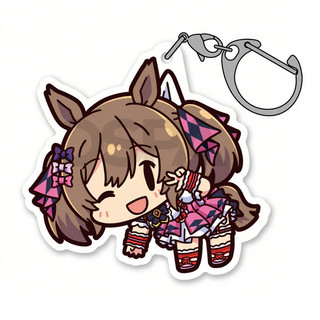 Umamusume: Pretty Derby Eishin Flash Cosplay Keychain Acrylic Keyring Pendant Key Chain Ornament Figure Accessory Cute