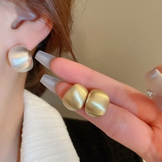 Bông Tai Kim Loại Bạc Hình Chữ C Phong Cách Châu Âu & Mỹ - Thiết Kế Thời Trang Cá Tính