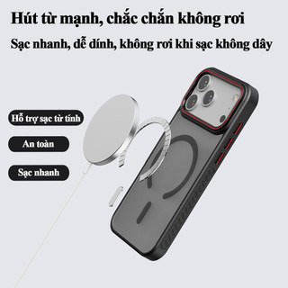 Ốp lưng iPhone cao cấp chống trượt tay chống bám vân tay hỗ trợ sạc từ tính cho iPhone 17 Air 16 15 14 13 Pro Max
