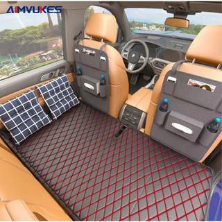 AIMVUKES  Đệm ô tô nằm ngủ gấp gọn bằng da cao cấp, nệm xe hơi ghế sau cho xe 4 5 7 chỗ và bán tải dài 1m2 không cần bơm