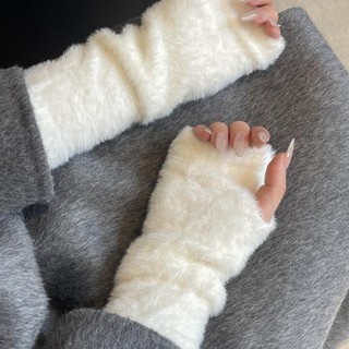 JKDESIGN Arm Warmer - Lông Cừu Mềm Mại, Ấm Áp Cho Công Việc Và Học Tập