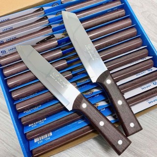 [Mã 324] Dao thái thức ăn chất liệu thép không gỉ, chuôi dao làm từ gỗ - tiện dụng, siêu bền