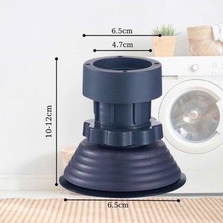 [Mẫu mới] Bộ 4 chân đỡ dáng cao chống rung tăng giảm chiều cao, đế cao su, dùng cho máy giặt, tủ lạnh, bàn ghế