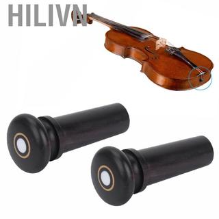 hilivn Phụ kiện nhạc cụ bằng gỗ táo tàu cao cấp đuôi đàn violin Endpin dành cho người chơi (Đen có mắt cá)