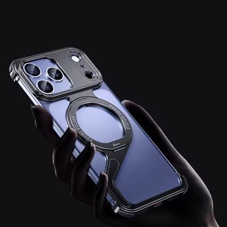 [JLK] Ốp Điện Thoại Kim Loại Hình Chữ Z Hợp Kim Nhôm Cho iPhone 17Air 17 Pro Max Không Khung Có Vỏ Bảo Vệ Vòng Từ Tính