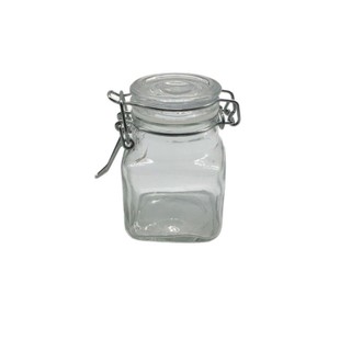 Khóa Lọ Thủy Tinh 100ml Thủy Tinh Trong Suốt Bảo Quản Bình Khóa Kín Lọ Kẹo Mật Ong Uống Chai Trống DE3F