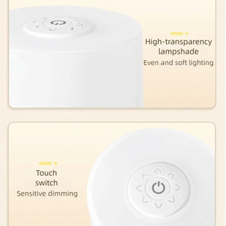 Đèn ngủ để bàn JKDesign - LED cảm ứng sạc, điều chỉnh độ sáng với 3 màu cho phòng ngủ