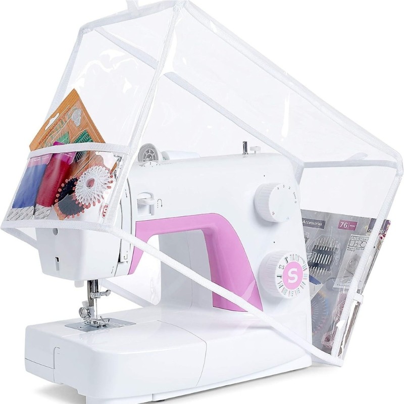 Bapara Máy May Bảo Vệ Trong Suốt Chống Bụi Co Giãn Vải PVC
