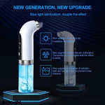 Thiết bị tạo bong bóng điện 3 chế độ Máy hút bụi lỗ chân lông loại bỏ mụn đầu đen, Đèn xanh có thể sạc lại USB — ảnh 3