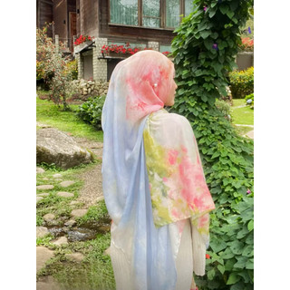 Máy Tính Phong Cách Dân Tộc - Khăn Choàng Hijab Polyester & Cotton, Thân Thiện Với Da, Thích Hợp Cầu Nguyện