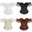IAPPORTUNIA Jacquard Underbust Corset, Vintage Nữ Quần Áo Corset Bustier Top, Y2k Áo Tập Eo Cincher Gợi Cảm Corset Eo Huấn Luyện Nữ Quà Tặng