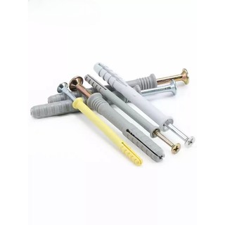 Tắc kê nở nhựa kèm vít M6M8M10 Vít lắp đặt nở, Tắc kê nở, Vít lắp đặt kèm nở lắp cửa nhôm cửa nhựa [JYD-ZZ-Z]