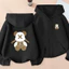 Bé Gái Mặt Cười In Hình Zip Up Áo Lông Cừu Ấm Áp Áo Khoác Mùa Đông Dễ Thương Áo Khoác Ngoài Cho Trẻ Em