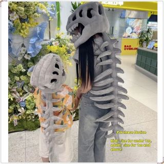 Mặt nạ xương khủng long HARRIETTLO, Thiết kế Exoskeleton Mũ cosplay ngộ nghĩnh, Mềm mại có thể đeo thoáng khí cho trẻ em / Hội nghị cosplay trang phục khủng long sang trọng