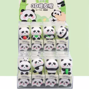 Hoạt Hình Tẩy 3d Gấu Trúc Thiết Kế Hình Dạng Vui Nhộn Làm Xóa Được Thú Vị Kháng Cáo Dễ Thương Cho Học Sinh Trường Mới Lạ IX0R