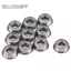 Belleshopp Huairdum Flanged Ball Bearing 10 chiếc Mini Đôi Che Chắn F686ZZ Thép Kim Loại cho Động Cơ Điện 3D Máy In Quadcopter