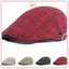 JRP Sọc Lưới Mũ Nồi Nam Nữ Kẻ Sọc Tấm Che Dubill Xương Cá Flat Cap JRP