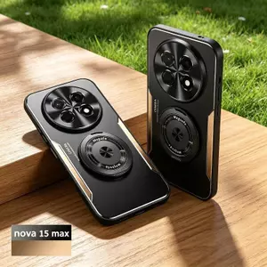 Ốp YJD Cho Huawei Nova 15 Max Hợp Kim Nhôm Kim Loại 360° Ốp điện thoại chống rơi giá đỡ xoay