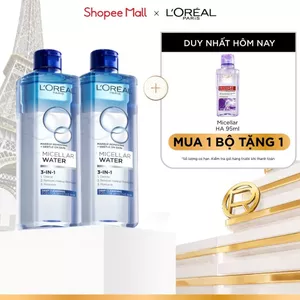 PB- Bộ 2 nước tẩy trang đa năng 3in1 làm sạch sâu L'Oreal Paris 400ml x 2