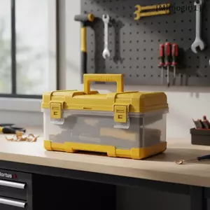 Hộp đựng dụng cụ cầm tay trong suốt Hộp sắp xếp công cụ ThiênedTool dung lượng lớn di động [Vn]