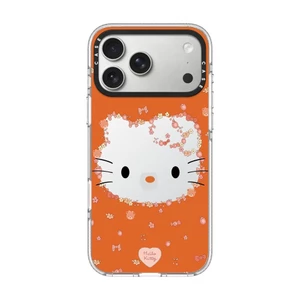 Ốp điện thoại trong suốt hình mèo màu cam từ tính cho iPhone 17 Pro Max 16 15 14 13 17Air 16Plus Ốp lưng cứng bảo vệ chống sốc