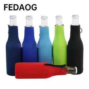 Vỏ chai bia FEDAOG, Túi đựng chai nước cách nhiệt 12 Oz 330 Ml, Bảo vệ di động chất lượng cao với túi đựng cốc kéo vòng dự tiệc