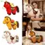 YOLOGO Đỏ Ngựa May Mắn Đồ Chơi Sang Trọng, 16cm / 20cm Cao Cấp Sang Trọng Thú Nhồi Bông, Thú Nhồi Bông Mềm 2026 Cung Hoàng Đạo Ngựa Mặt Dây Chuyền Trang Trí