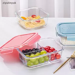 Ziyulinyuk 1 / 2 / 3 Lưới Thiên Nhiên Chống Rò Rỉ Lò Vi Sóng An Toàn Thực Phẩm Sắc Nét Cao Borosilicate Thủy Tinh Bento Hộp Có Nắp Hộp Cơm Trưa Kín Hơi VN