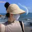 HFSHY Qui Mũ Khô Mùa Hè Rỗng Mũ Nữ Nâng Cấp Có Thể Treo Mặt nạ Ngoài Trời Tấm Che Mỏng Qui Khô Mũ VN