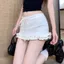 Chân Váy Nữ Ôm Dáng Ngắn Phối Đuôi Bèo Xinh Xắn C977576677- - Hieuvy Botique