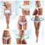 Bông tai trị liệu Trọng lượng Acupoints Cặp giảm béo Tai mỏng Giảm từ tính cơ thể [Mina]