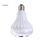 < CarFashion > Bóng đèn LED E27 không dây tương thích Bluetooth có điều khiển từ xa
