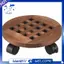 25cm Gỗ Chậu Hoa Có Thể Tháo Rời Khay Đựng Thực Vật Đế Đứng Có Bánh Xe Trồng Hoa Nồi Mover Xe Đẩy Đĩa