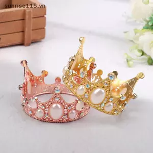 SRVN Mini Kim Loại Vương Miện Đồ Chơi Mô Hình Đồ Trang Trí Búp Bê Cotton Trang Trí Retro Vương Miện Mũ Cho Bé Búp Bê Đầm Phụ Kiện Búp Bê Thời Trang.