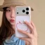 Ốp điện thoại mờ Line Fruit cho iPhone 17 Pro Max 16 15 14 13 Vỏ bảo vệ chống sốc