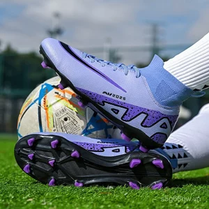 Kasut Bola Sepak Budak Lelaki AG TF Messi World Cup Giày Bóng Đá Trẻ Em Tập Luyện Giày Cỏ E8VO