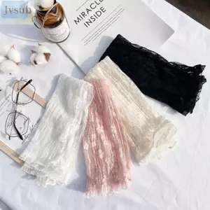 JVSUB Cánh Tay Bao Ren Lưới Thoáng Khí Mùa Hè Ngoài Trời Ngón Tay Tay