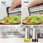 Bộ phân phối dầu ô liu và giấm, 2 gói hộp đựng dầu ô liu với chai thủy tinh thanh lịch và thiết kế nhỏ giọt miễn phí