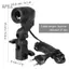 apill NiceFoto E27 Giá đỡ bóng đèn Đầu chiếu sáng Ảnh chụp ảnh Giá đỡ đèn studio