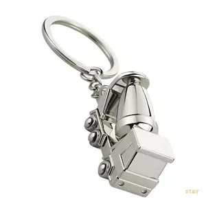 Ở lại Nghệ Thuật Xây Dựng Xe Tải Chìa Khóa Trang Trí Hợp Kim Thu Nhỏ Phụ Kiện Ô Tô