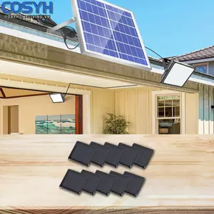 <cosyh>Mini Solar Panel Set 10pcs 1 5V 60mA 0 09W 30mm x 30mm for Low Power Electronics