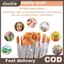 Doutie 20 / 50 / 100 Chiếc Tay Cầm Gỗ Tranh Bàn Chải Bộ Nghệ Thuật Tròn Tóc Phẳng Nylon Tóc Sơn Bàn Chải Cho Acrylic Màu Nước VN